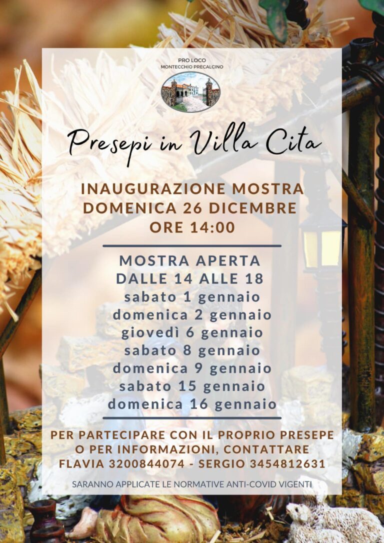 Scopri di più sull'articolo Presepi in Villa Cita