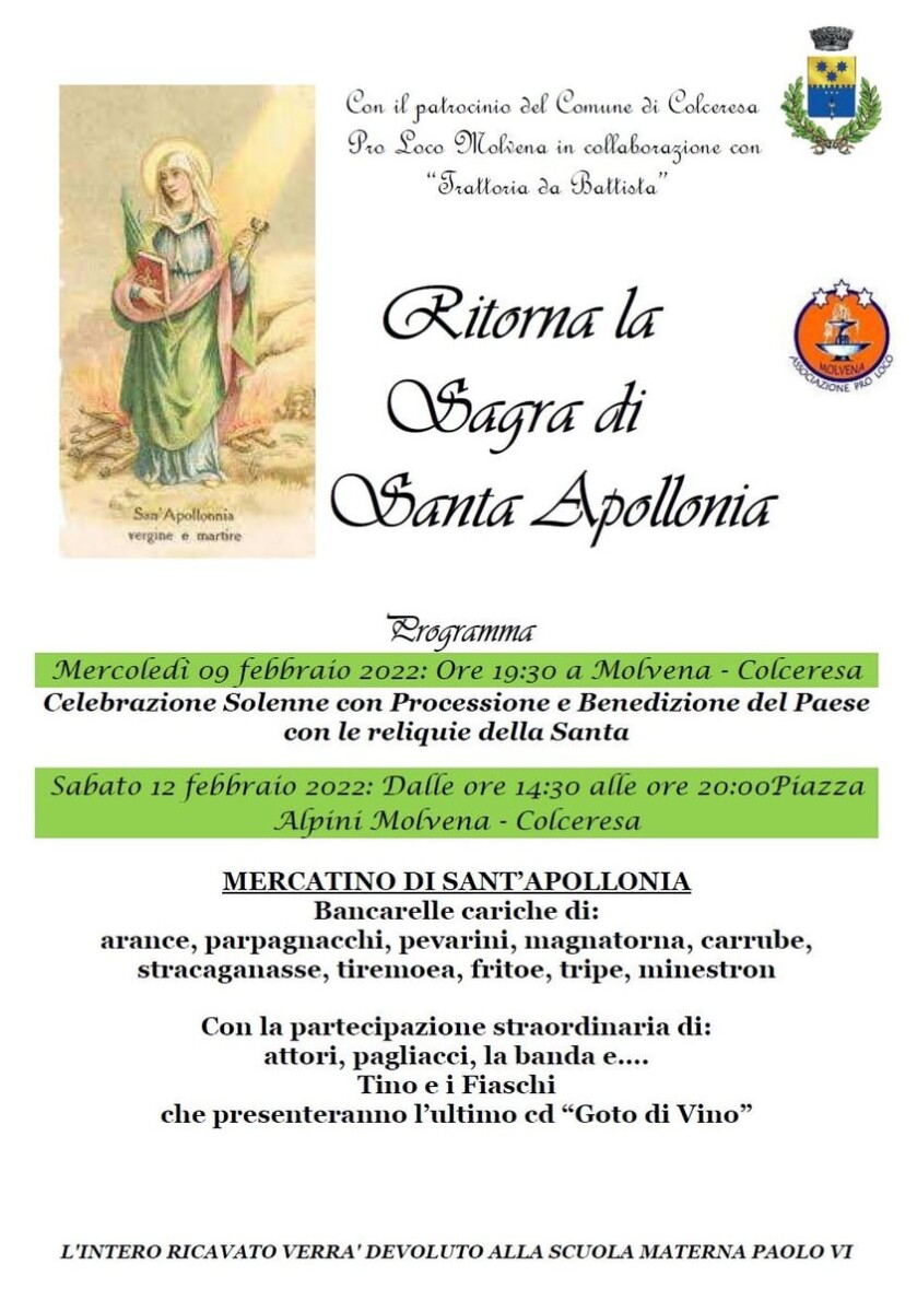 Scopri di più sull'articolo Sagra di Santa Apollonia