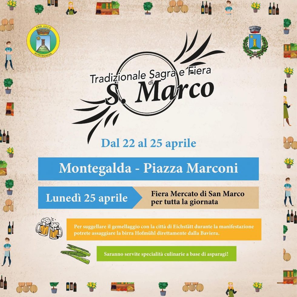 Scopri di più sull'articolo Tradizionale Sagra e Fiera di San Marco a Montegalda
