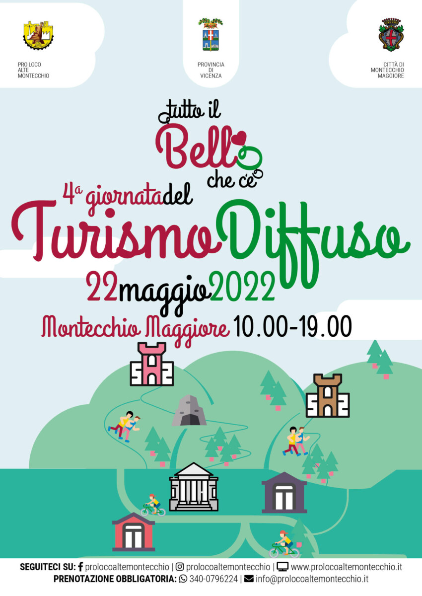 Scopri di più sull'articolo Quarta giornata del Turismo Diffuso Domenica 22 Maggio 2022
