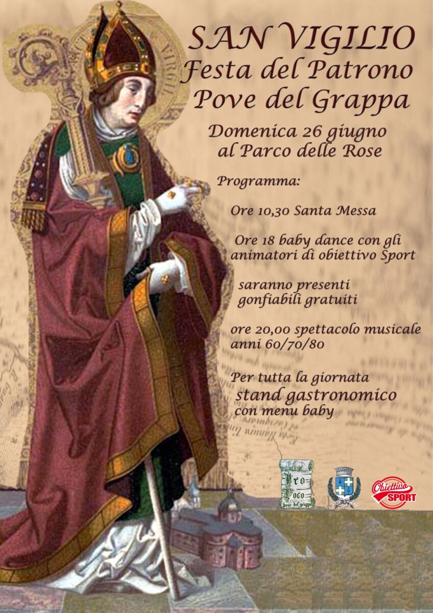 Scopri di più sull'articolo San Vigilio – Festa del Patrono Pove del Grappa