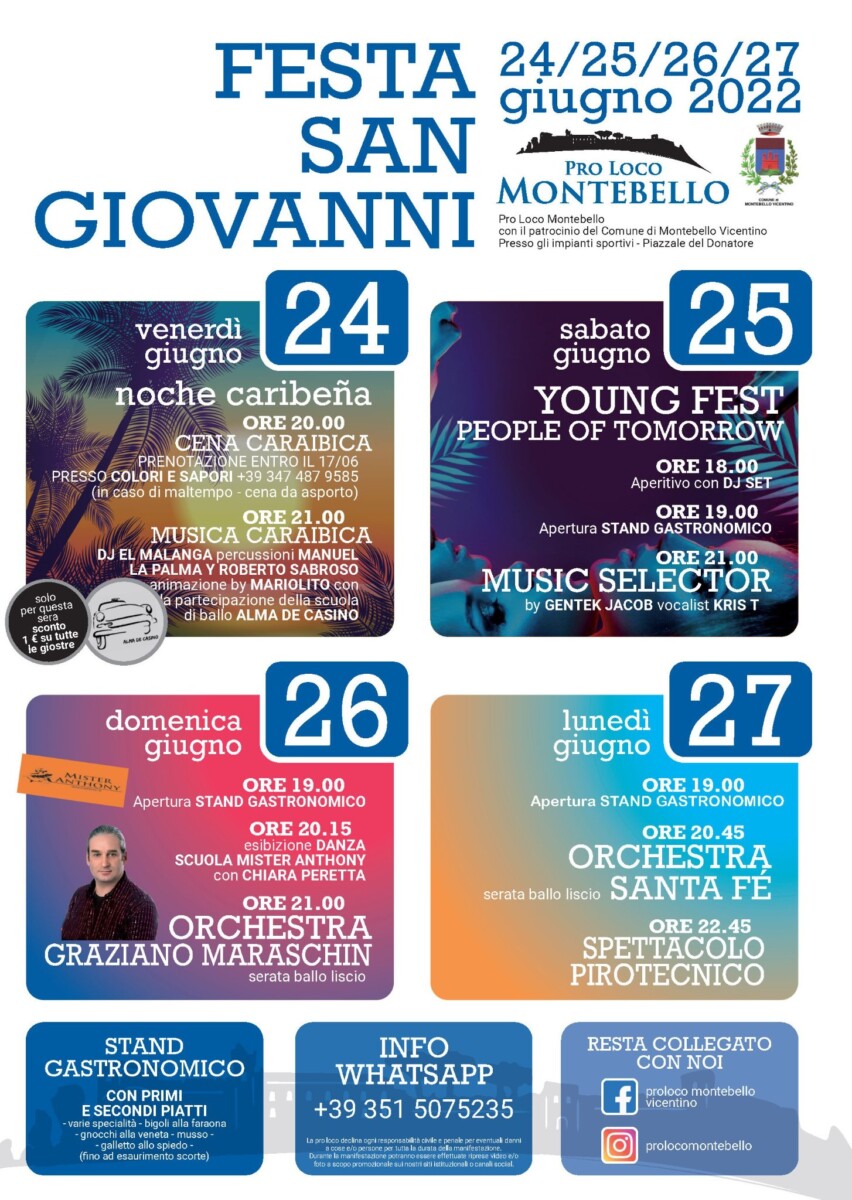 Scopri di più sull'articolo Festa di San Giovanni a Montebello Vicentino