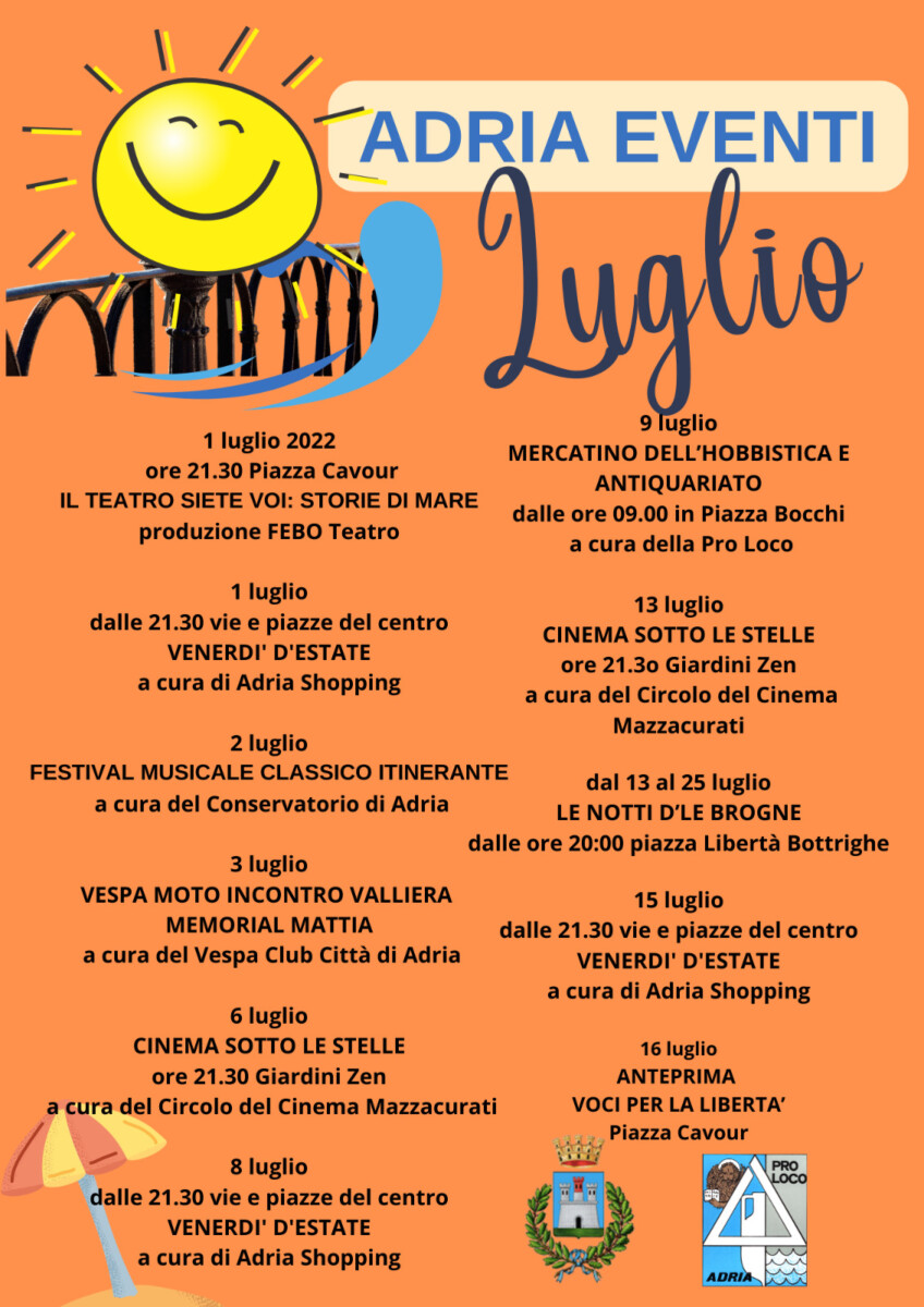 Read more about the article Adria Eventi di Luglio