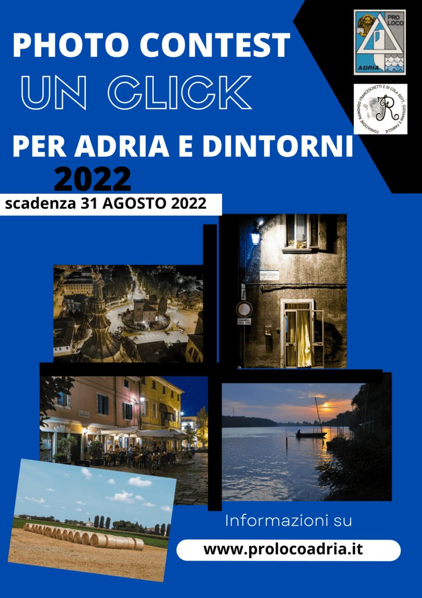 Scopri di più sull'articolo Concorso Fotografico “Un click per Adria e dintorni”