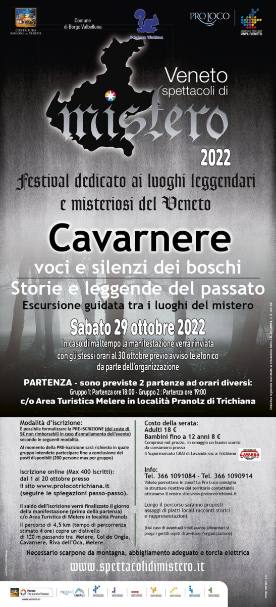 Scopri di più sull'articolo Veneto Spettacoli di Mistero: Cavarnere