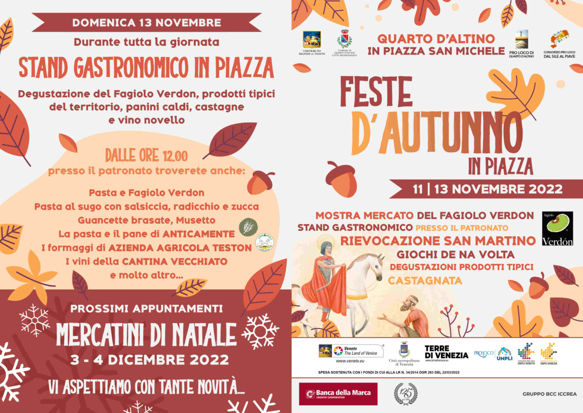 Read more about the article Feste d’Autunno in Piazza