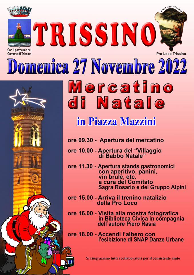 Scopri di più sull'articolo Mercatino di Natale a Trissino
