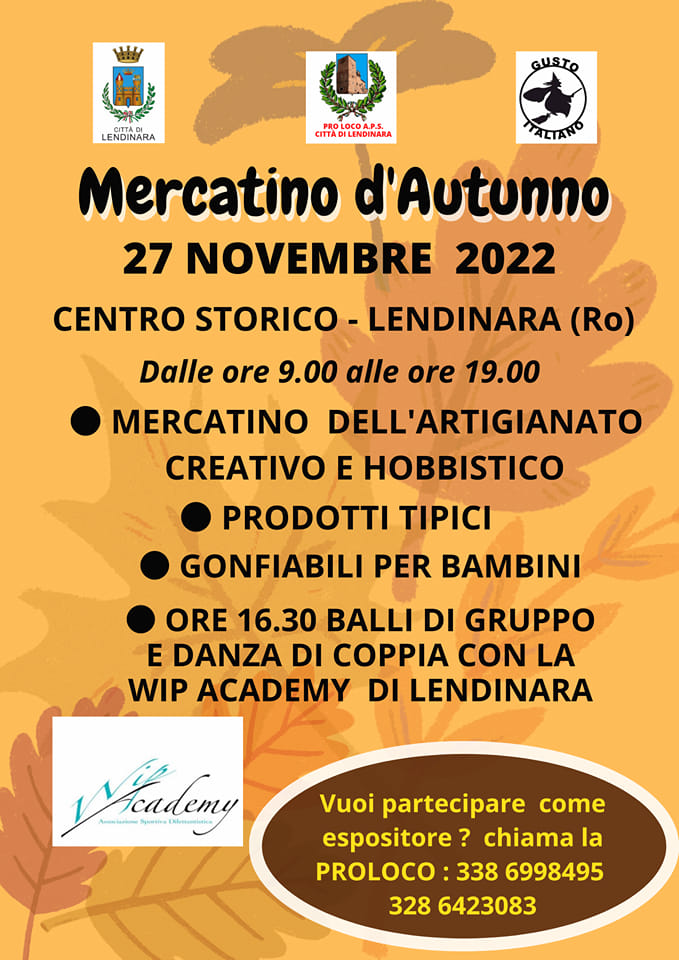 Read more about the article Mercatino d’Autunno