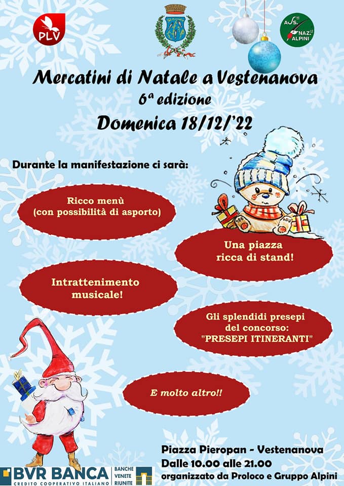 Read more about the article Mercatini di Natale a Vestenanova