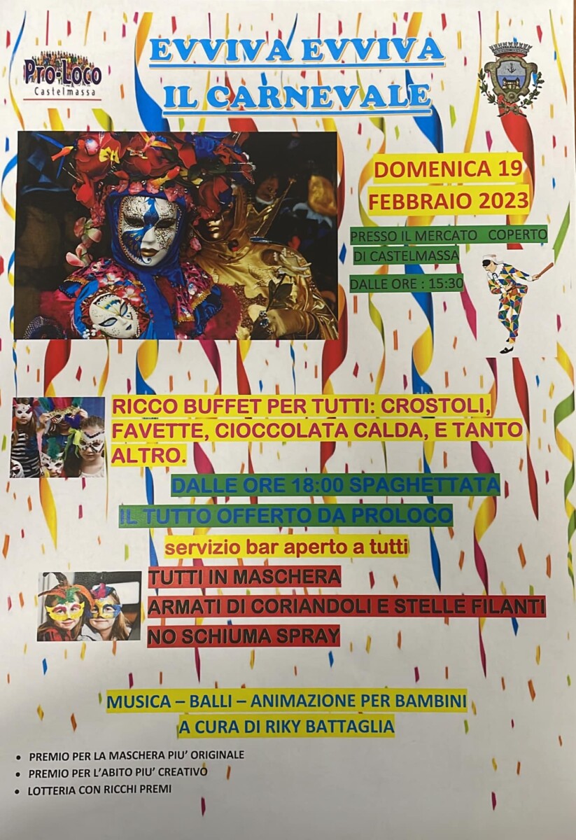 Scopri di più sull'articolo Evviva Evviva il Carnevale