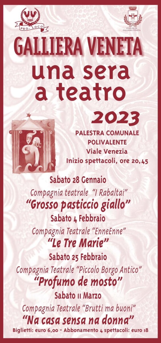 Scopri di più sull'articolo stagione teatrale a Galliera Veneta