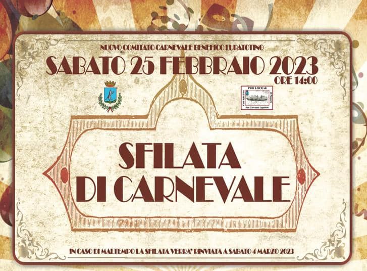Scopri di più sull'articolo Sfilata di Carnevale