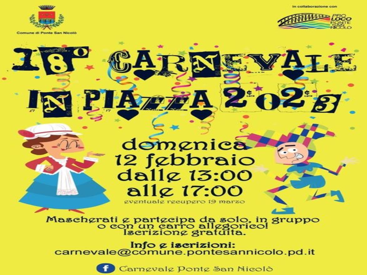 Read more about the article 18° Carnevale in Piazza