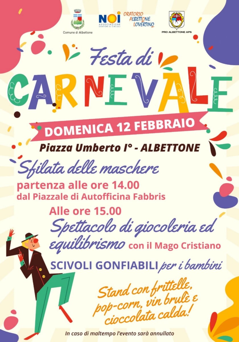 Scopri di più sull'articolo Festa di Carnevale
