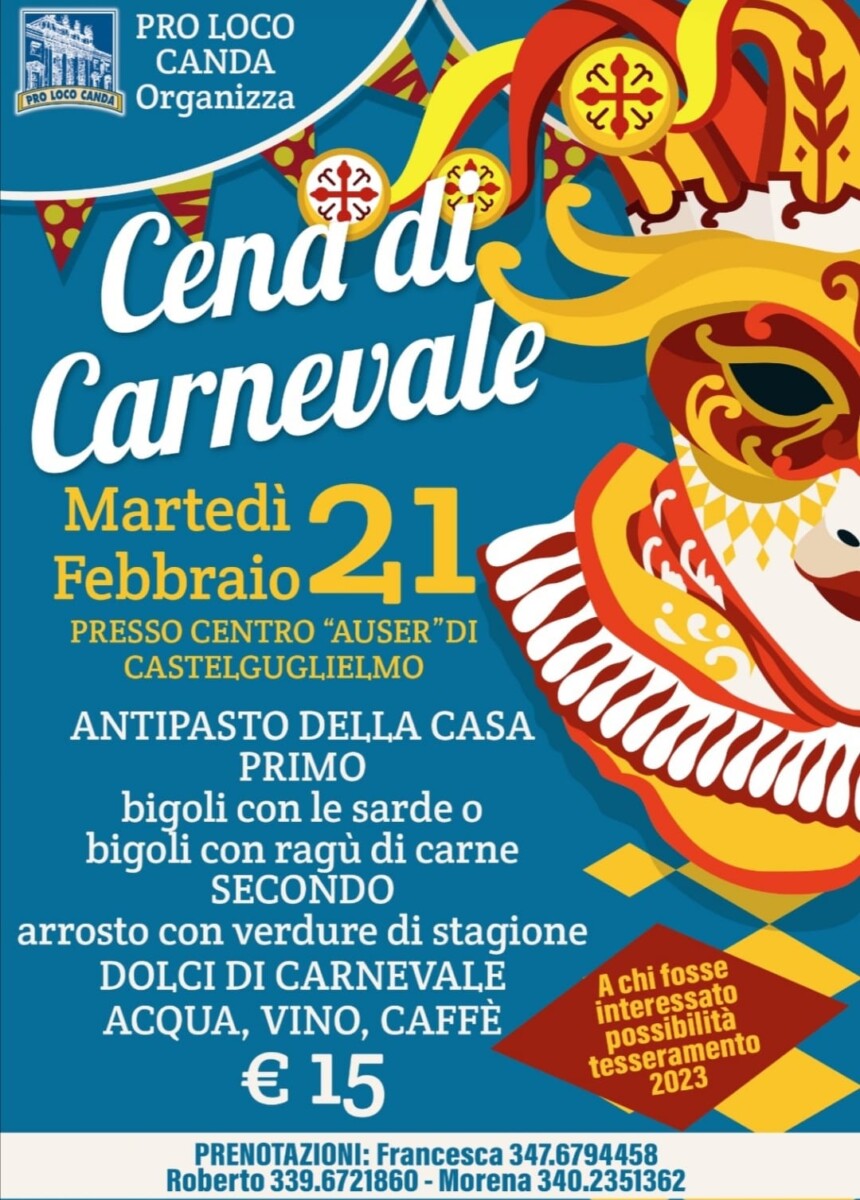 Read more about the article Cena di Carnevale