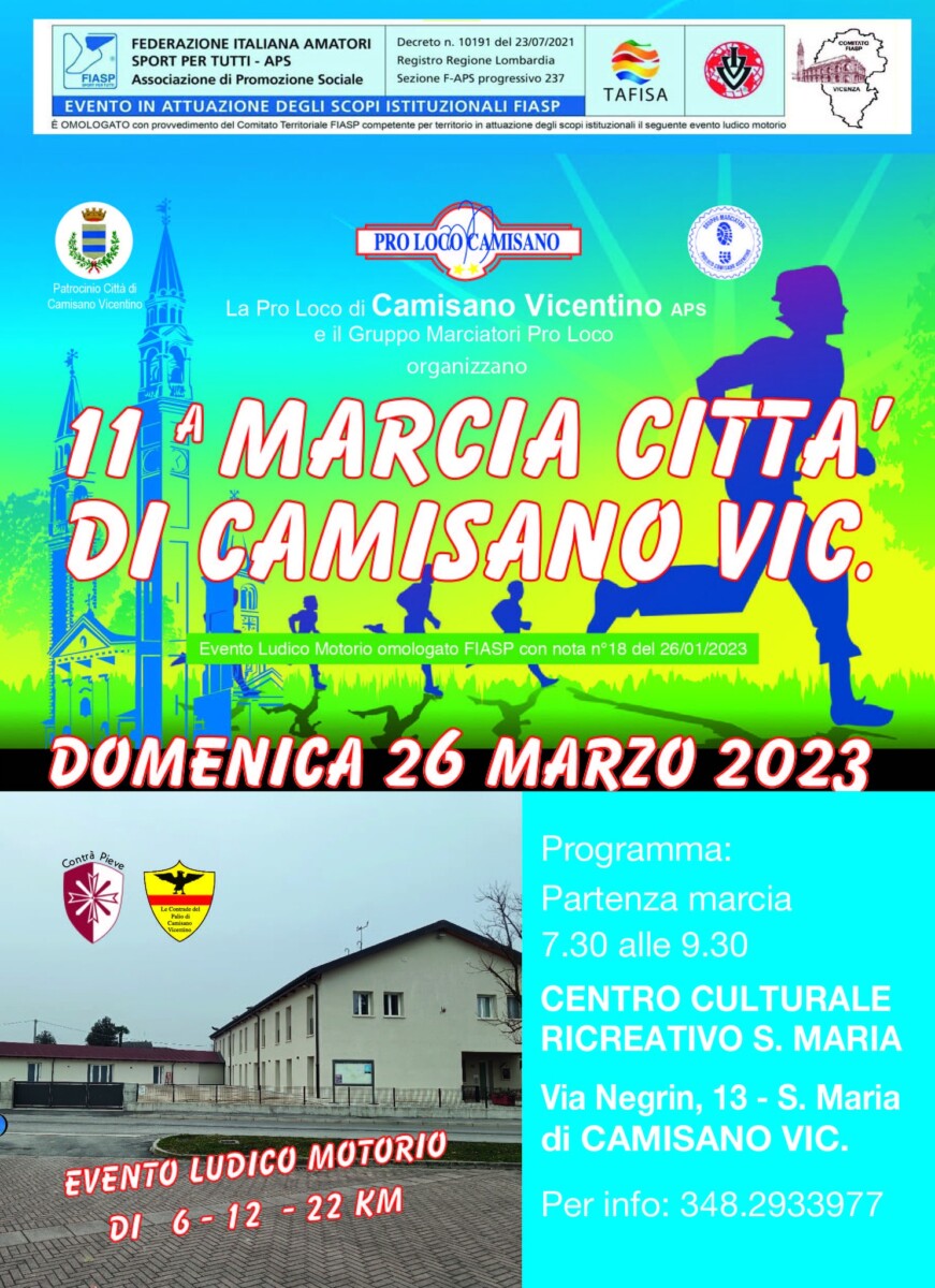 Read more about the article 11^ Marcia Città di Camisano