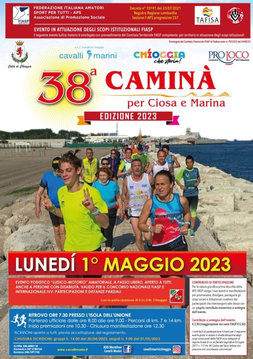 Read more about the article 38^Caminà per Ciosa e Marina