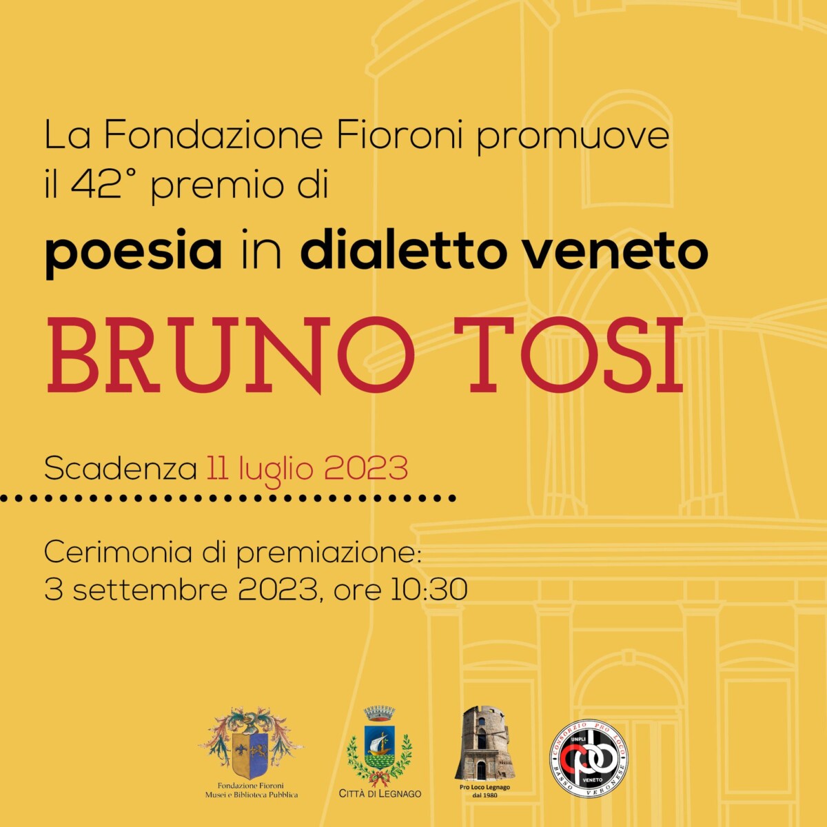 Read more about the article 42° Premio di Poesia in dialetto veneto “Bruno Tosi”