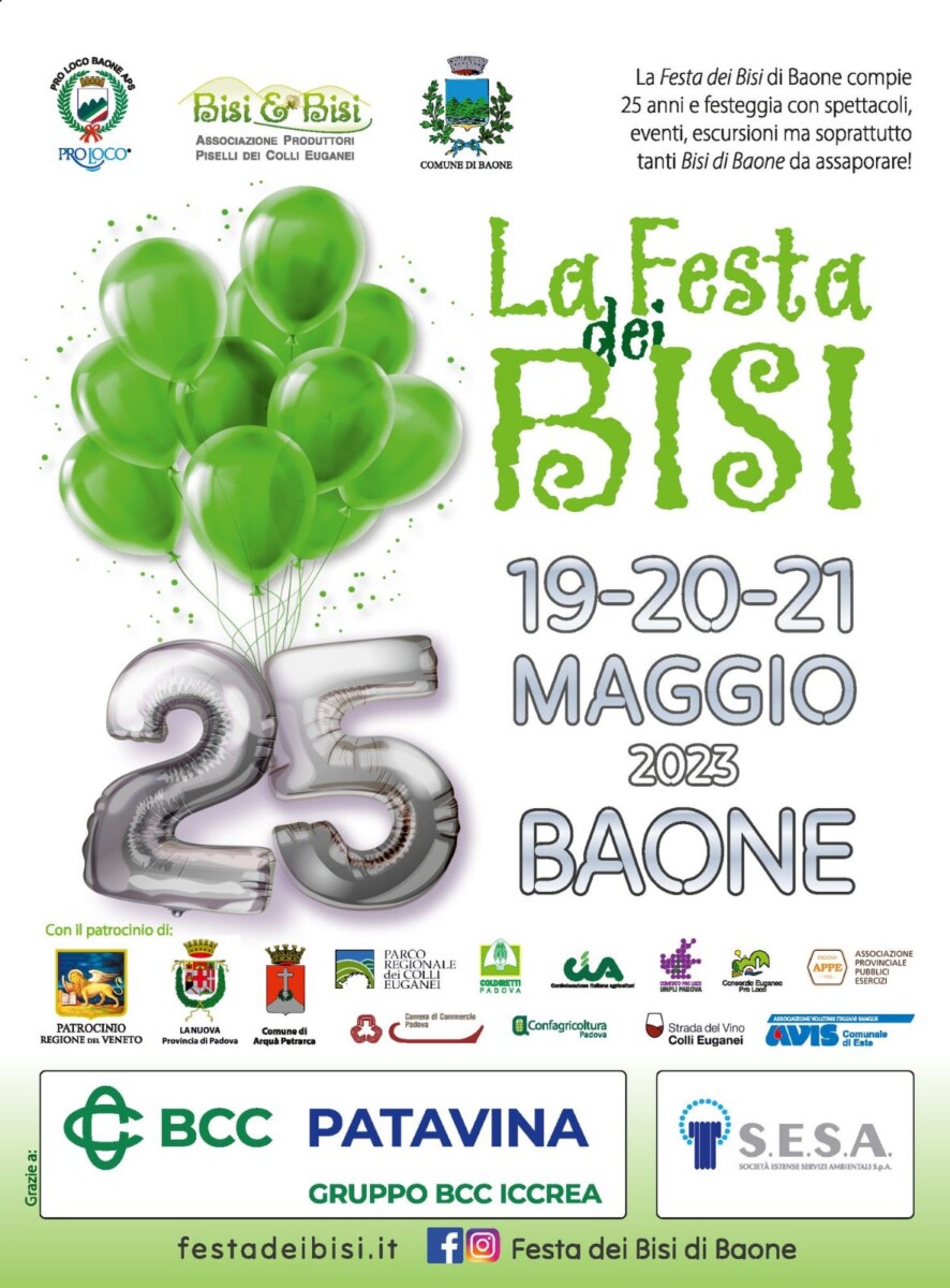 Scopri di più sull'articolo Festa dei Bisi di Baone – 25^ edizione
