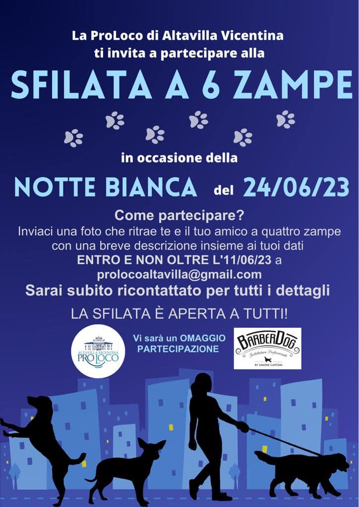 Scopri di più sull'articolo Sfilata a 6 Zampe