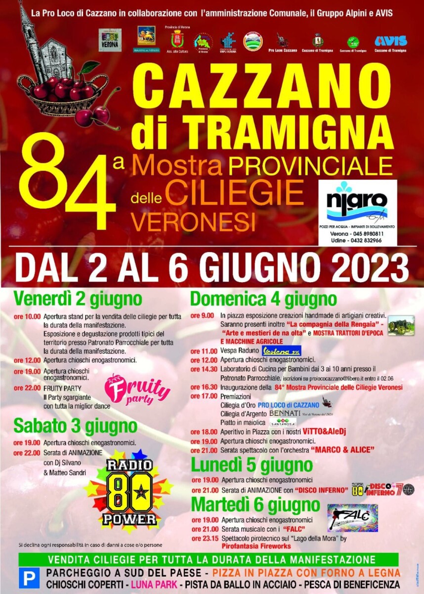 Scopri di più sull'articolo 84° Mostra Provinciale delle Ciliegie Veronesi