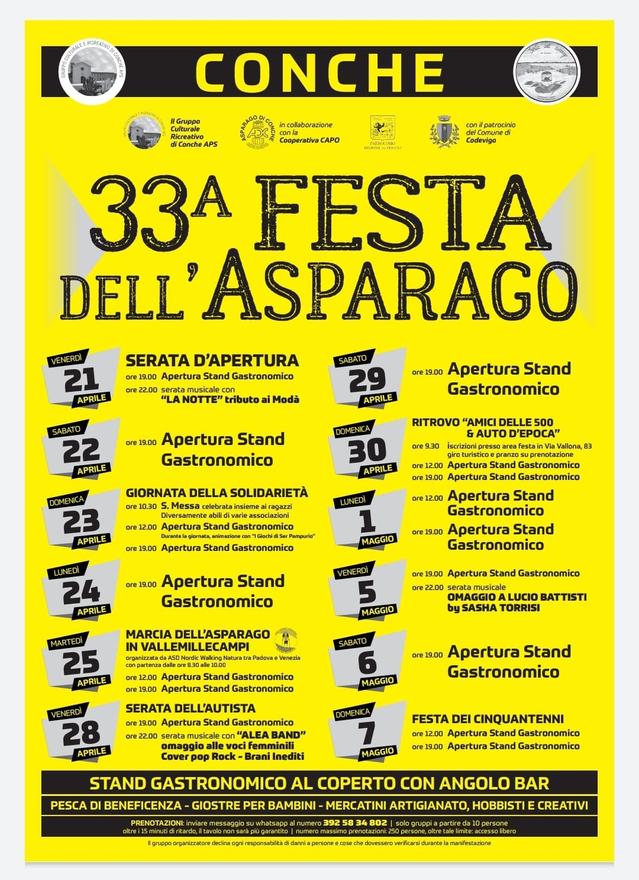 Scopri di più sull'articolo 33^ Festa dell’Asparago