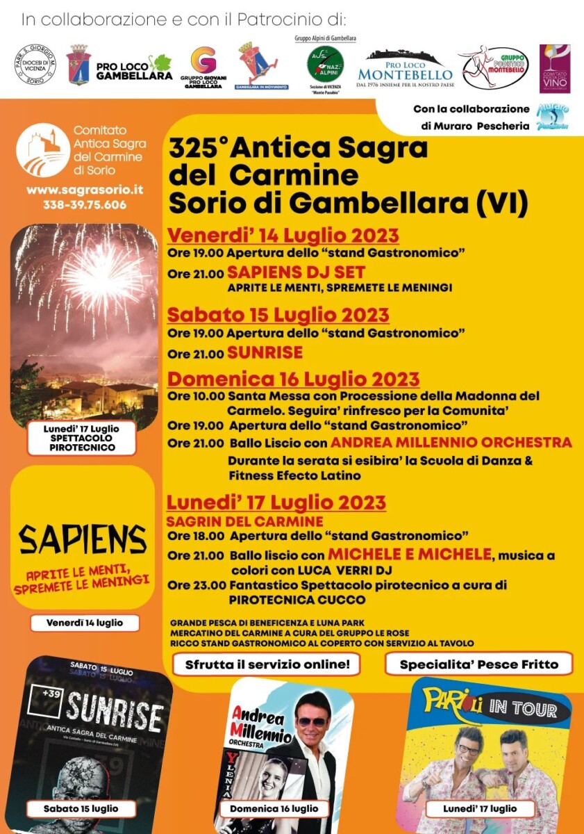 Scopri di più sull'articolo Sagra di Sorio 2023
