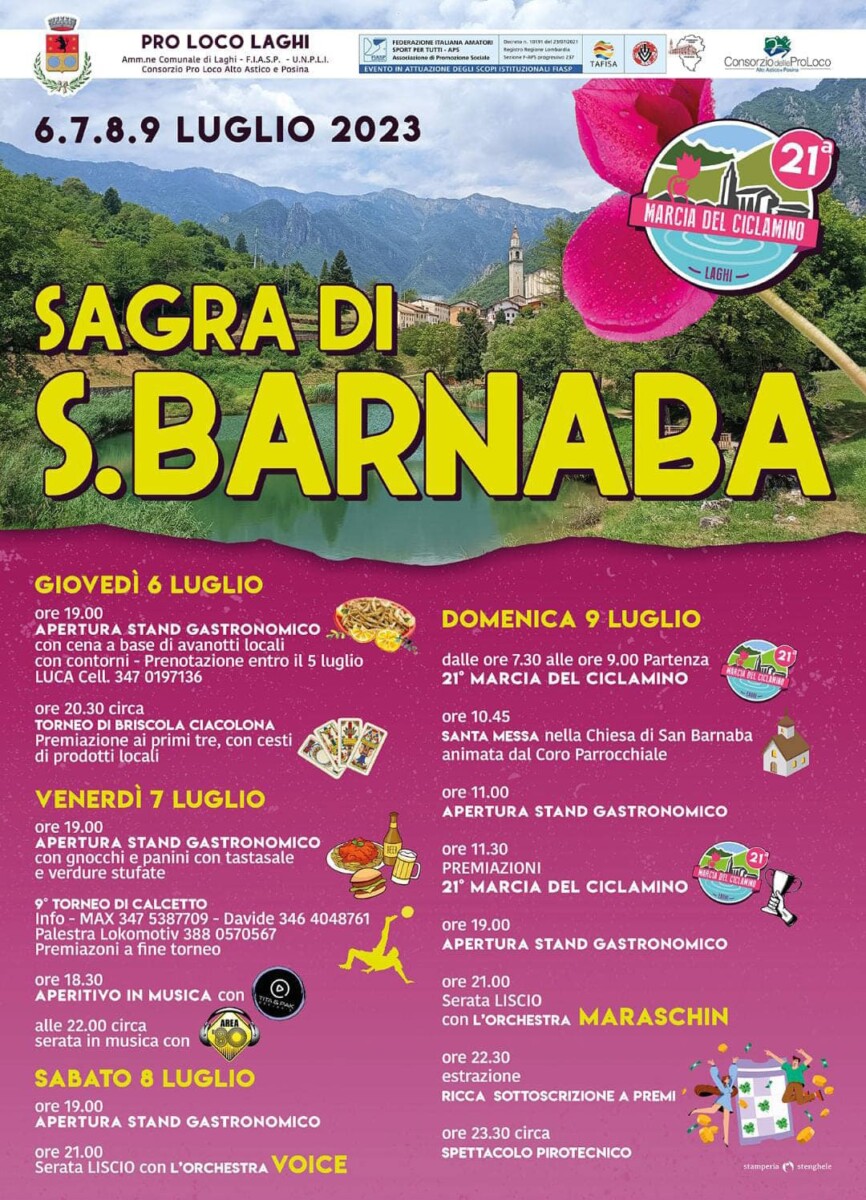 Scopri di più sull'articolo Sagra S. Barnaba