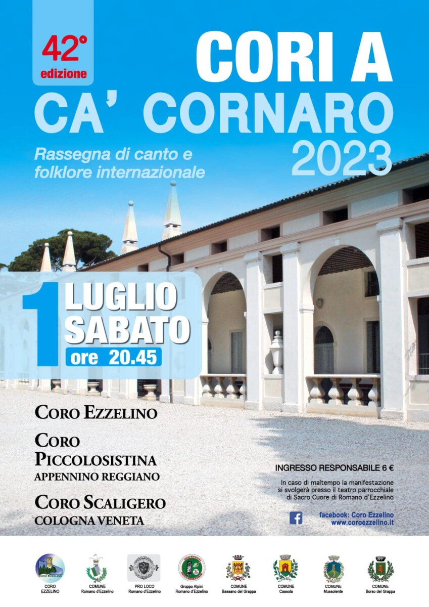 Scopri di più sull'articolo 42^ Edizione Cori a Ca’ Cornaro 2023