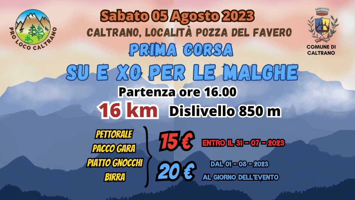 Scopri di più sull'articolo Prima edizione Su e xo per le Malghe