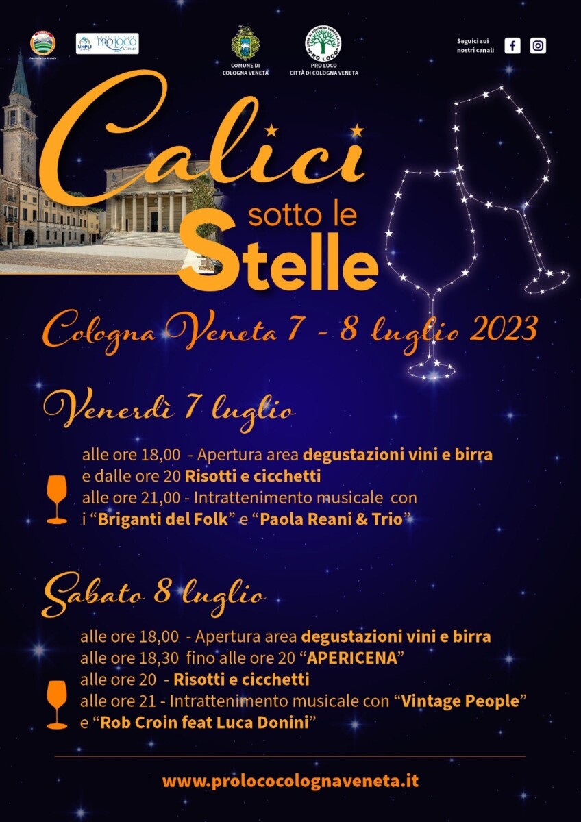 Read more about the article Calici sotto le Stelle