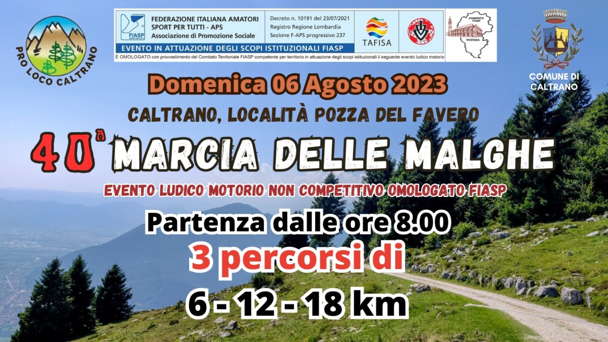 Scopri di più sull'articolo 40^ Marcia delle Malghe- Festa della Montagna