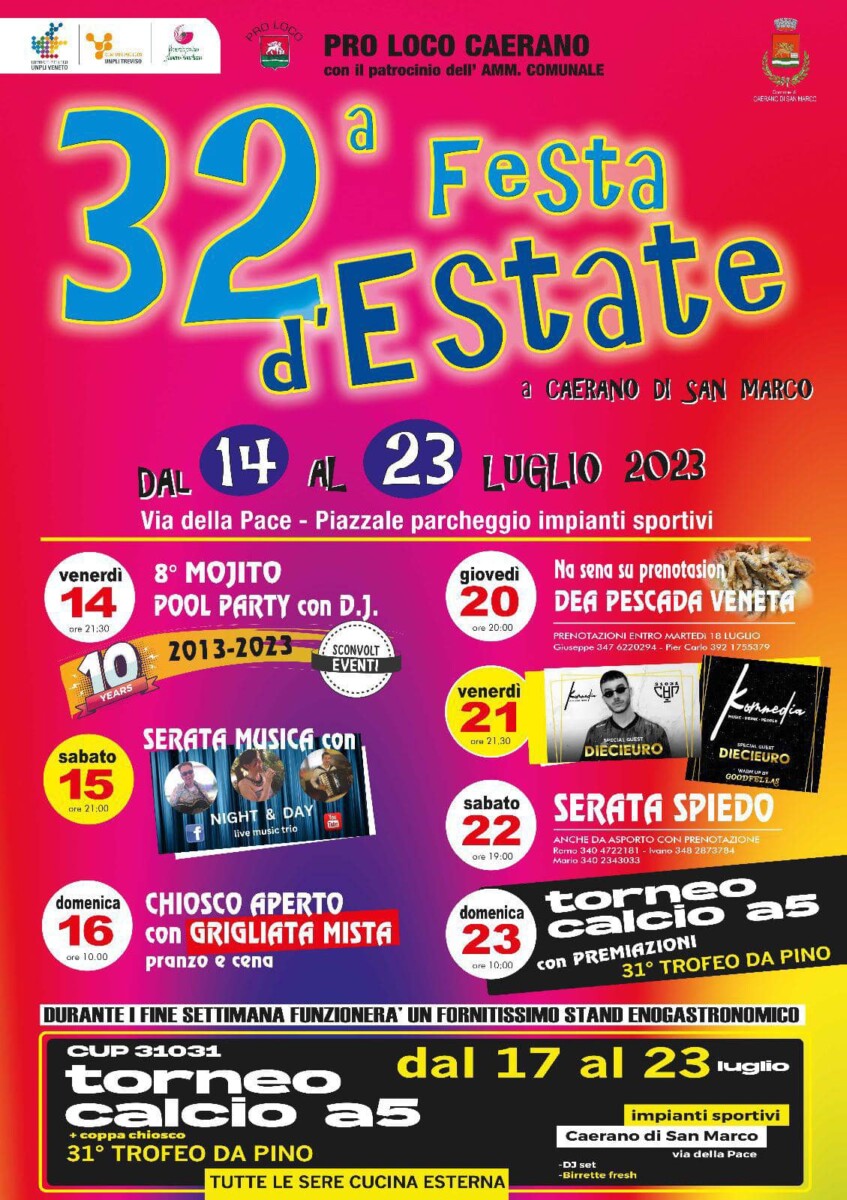 Scopri di più sull'articolo 32^ Festa d’Estate