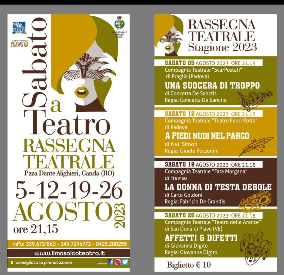 Scopri di più sull'articolo Rassegna Teatrale 2023