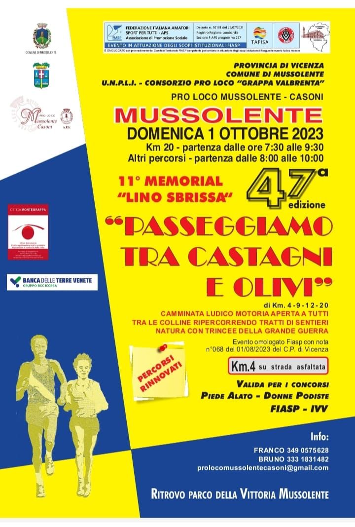 Read more about the article Passeggiamo tra Castagni e Olivi