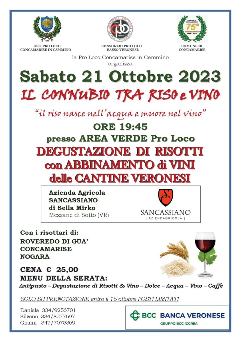 Scopri di più sull'articolo Connubio tra Riso e Vino