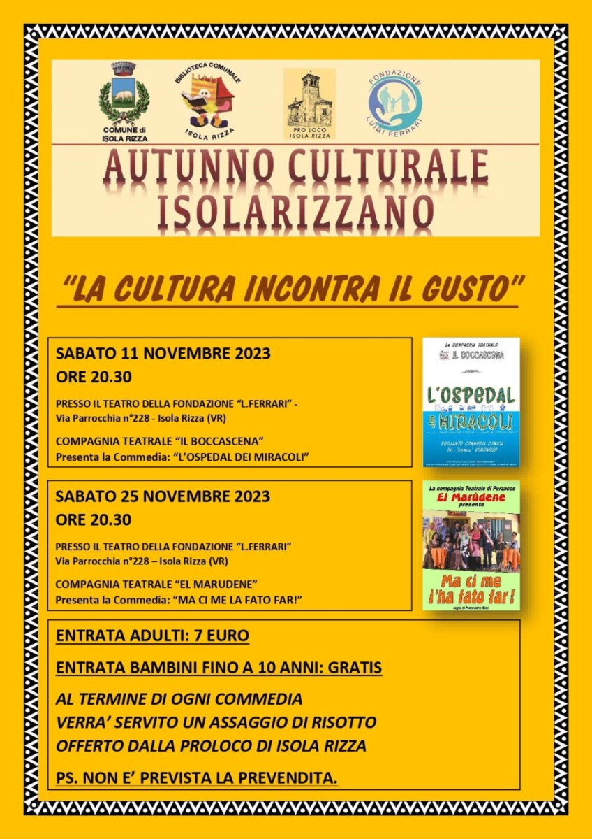 Scopri di più sull'articolo Autunno Culturale Isolarizzano