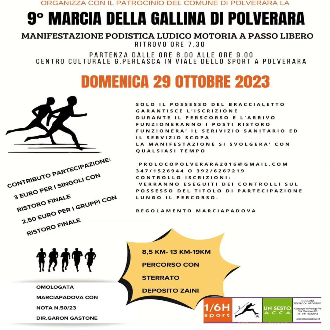 Scopri di più sull'articolo 9^ Marcia della Gallina Polverara