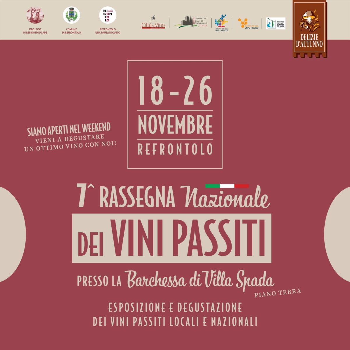 Scopri di più sull'articolo 7^Rassegna Nazionale dei Vini Passiti