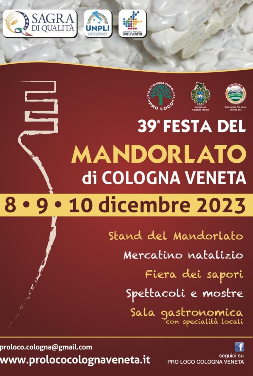Read more about the article 39^ Festa del Mandorlato di Cologna veneta