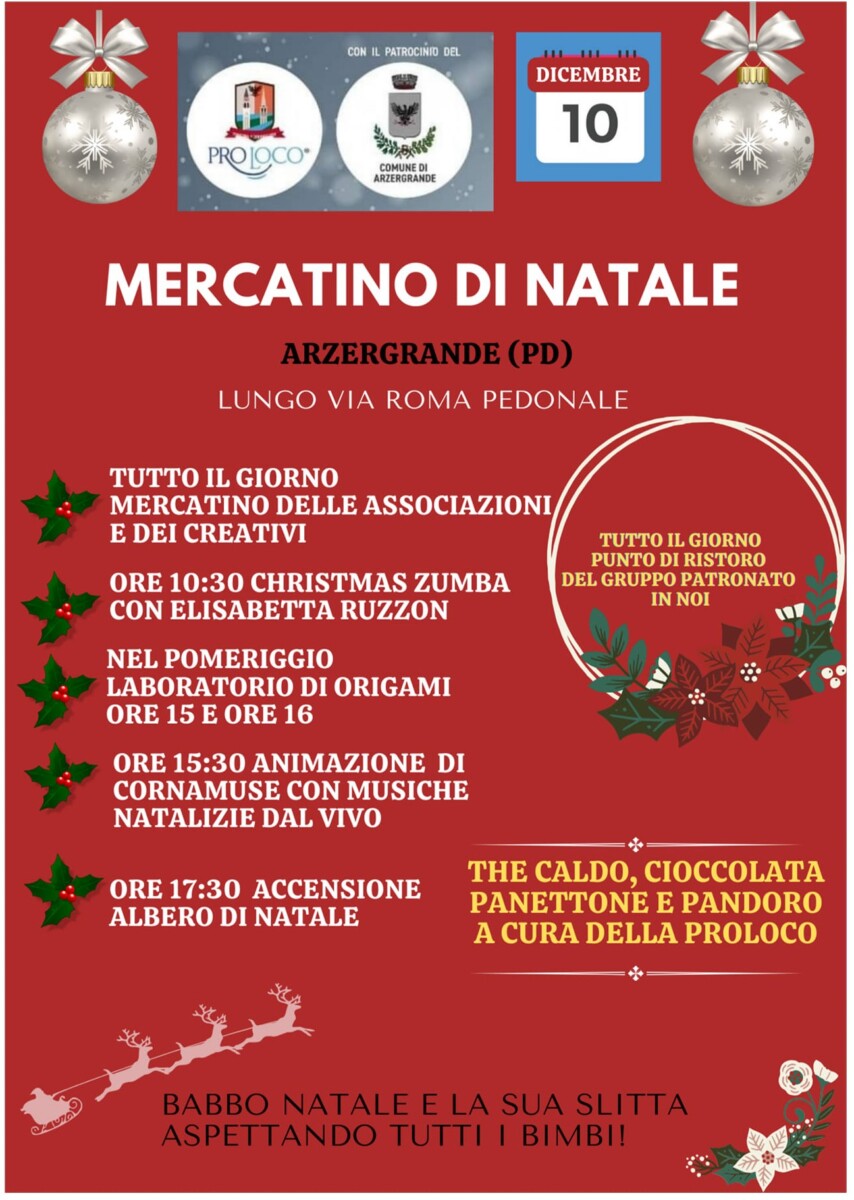 Read more about the article Mercatino di Natale – Arzergrande e Vallonga APS