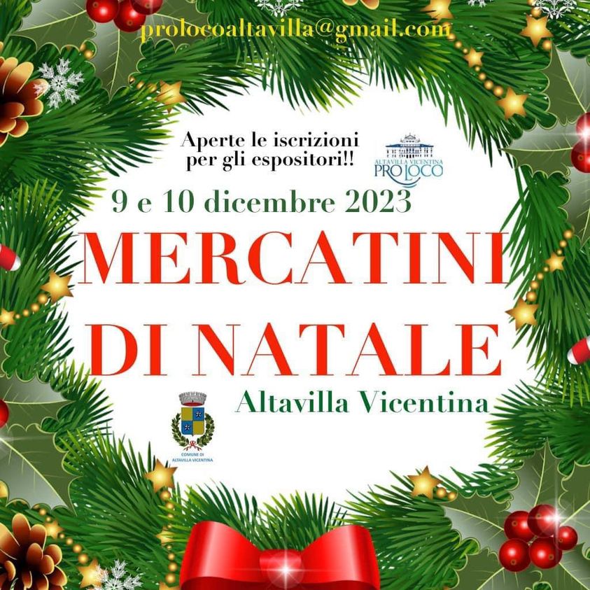 Scopri di più sull'articolo Mercatini di Natale – Altavilla Vicentina