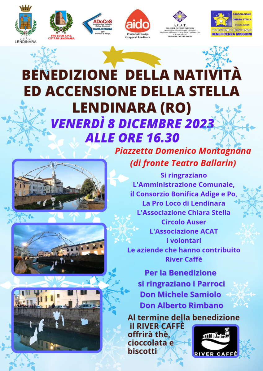 Scopri di più sull'articolo Benedizione della natività ed accensione della stella Lendinara