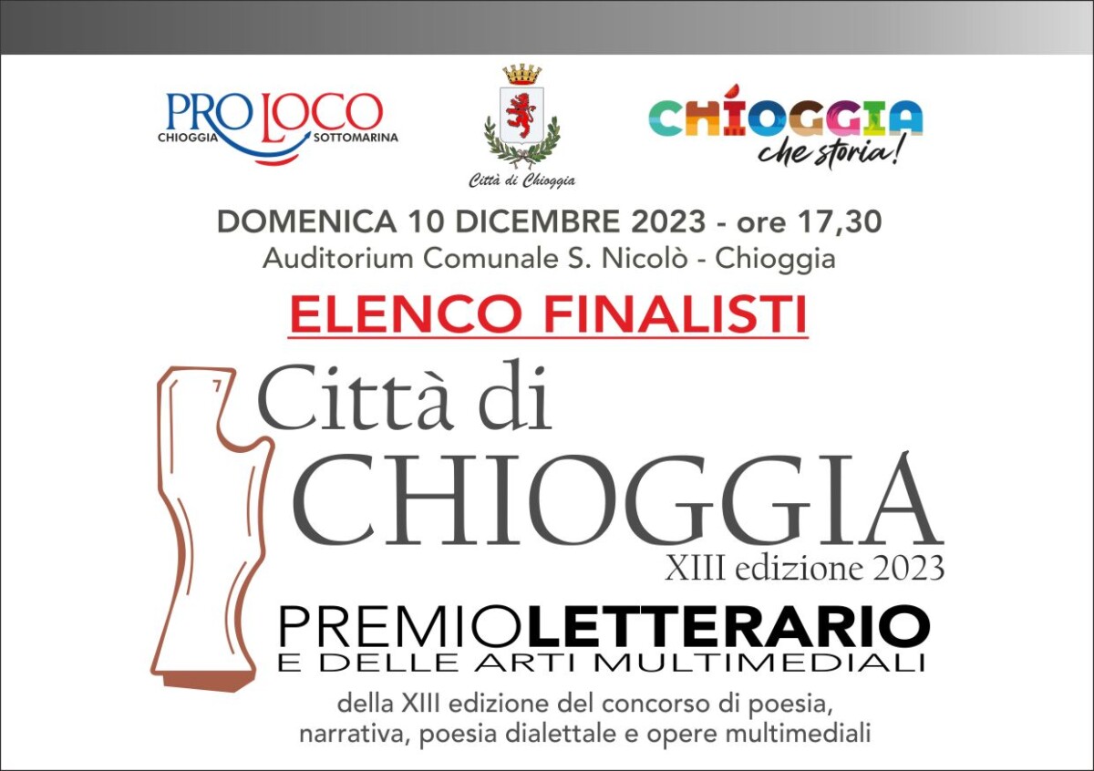 Read more about the article Premio Letterario “Città di Chioggia” 2023