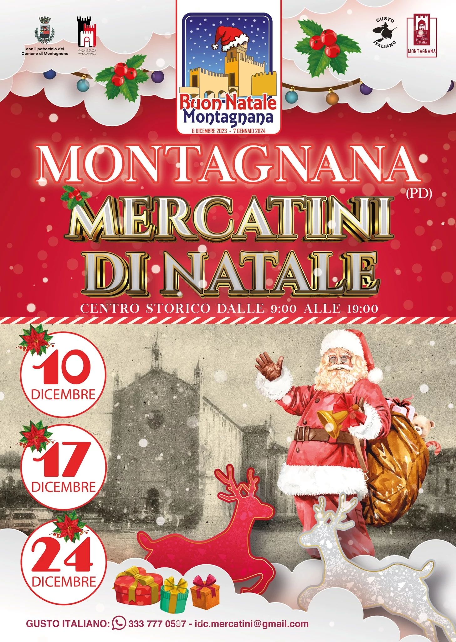 Read more about the article Mercatini di Natale a Montagnana – Dicembre 2023