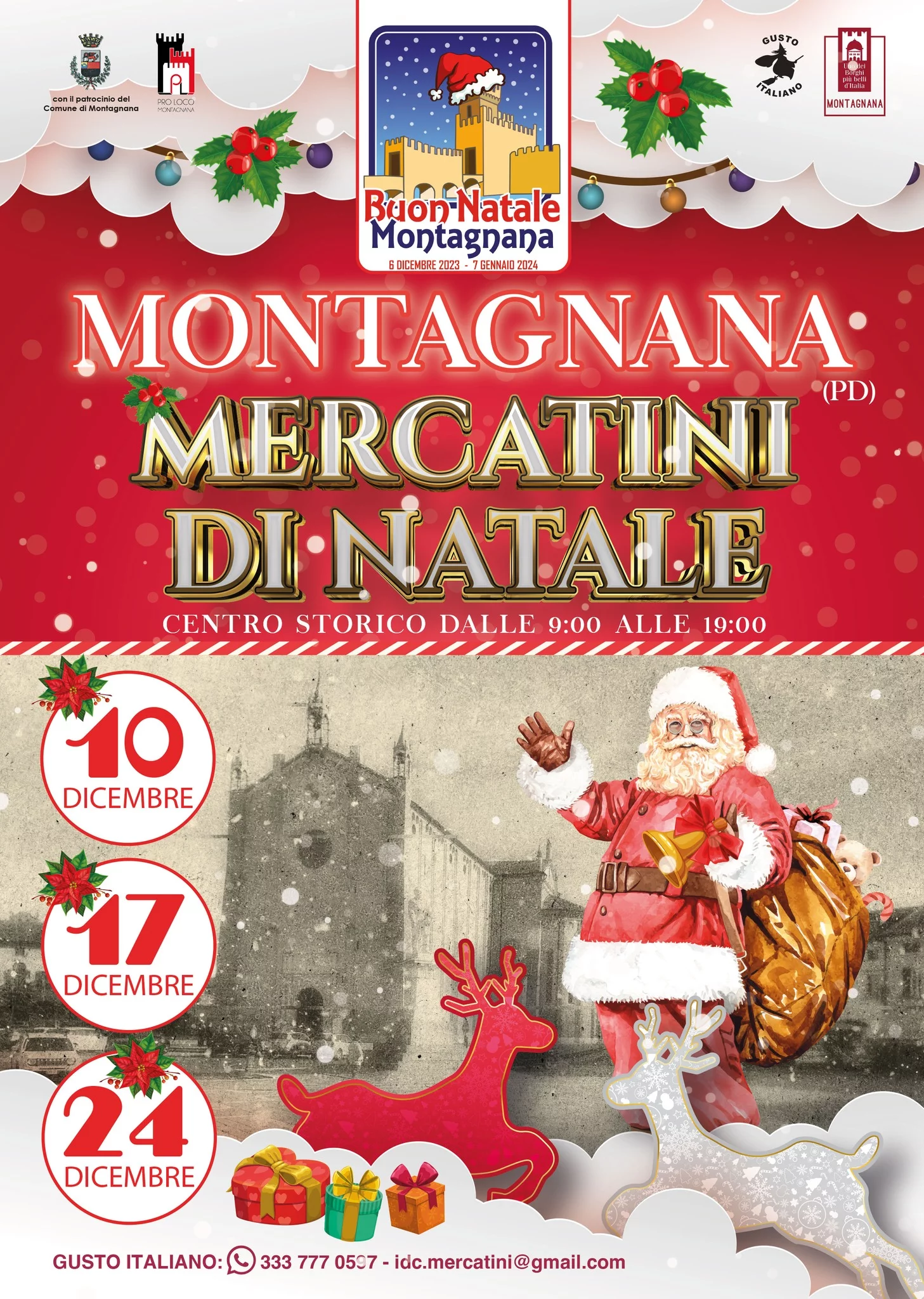 Scopri di più sull'articolo Mercatini di Natale a Montagnana – Dicembre 2023