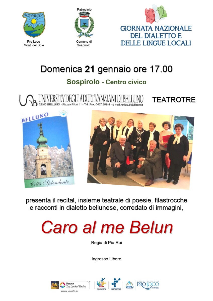 Scopri di più sull'articolo Caro al me Belun – Teatro