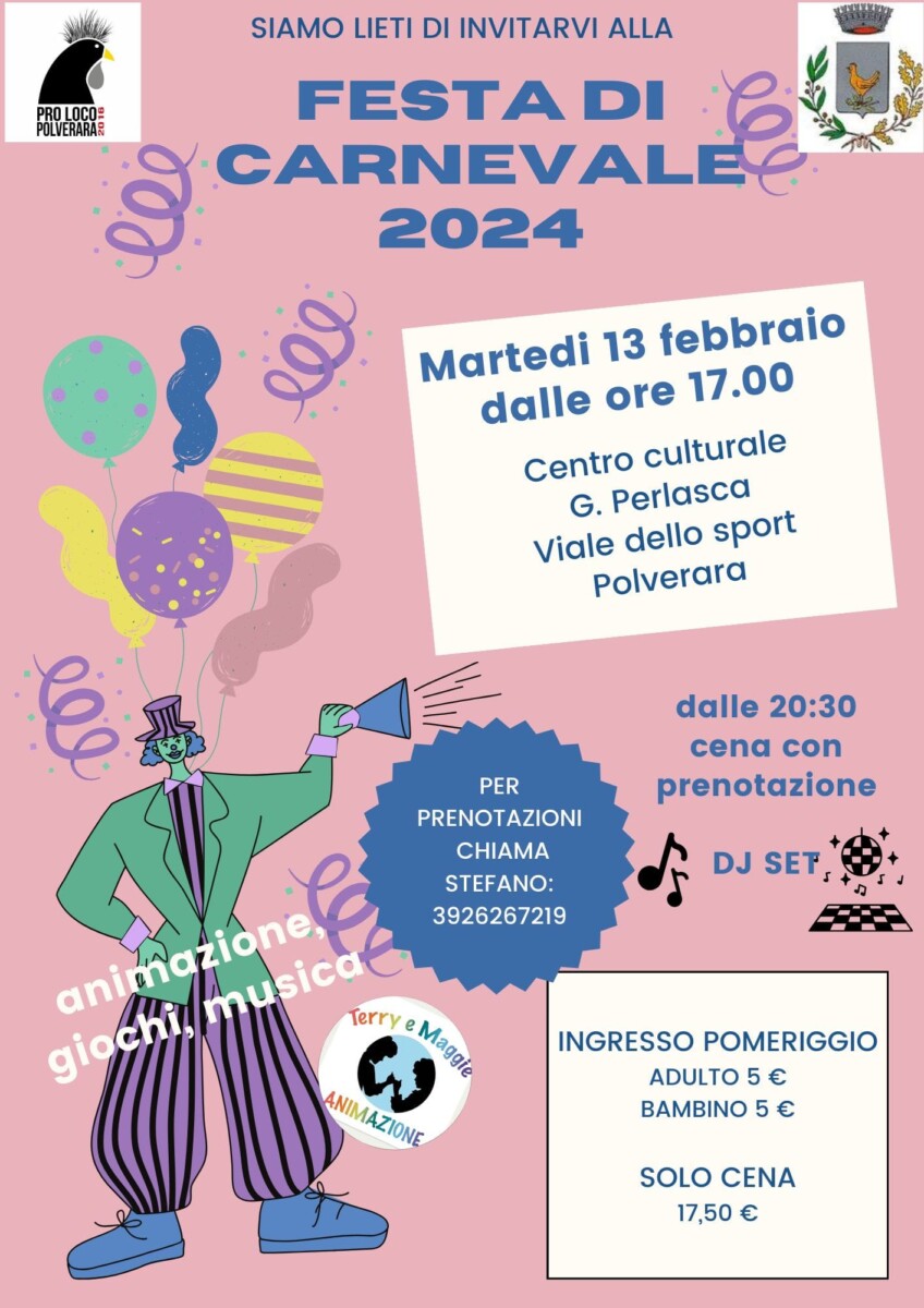 Scopri di più sull'articolo Festa di Carnevale 2024