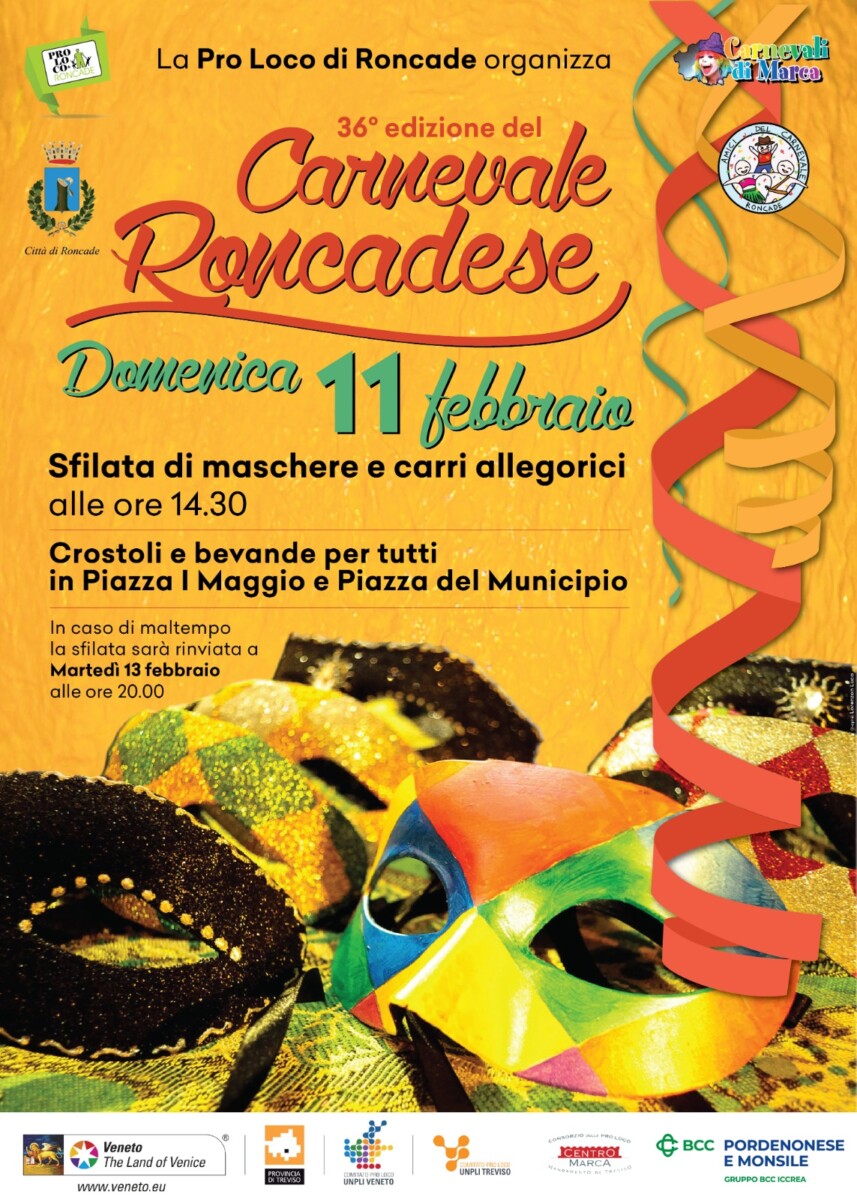 Scopri di più sull'articolo 36° Edizione Carnevale Roncadese – 13 Febbraio