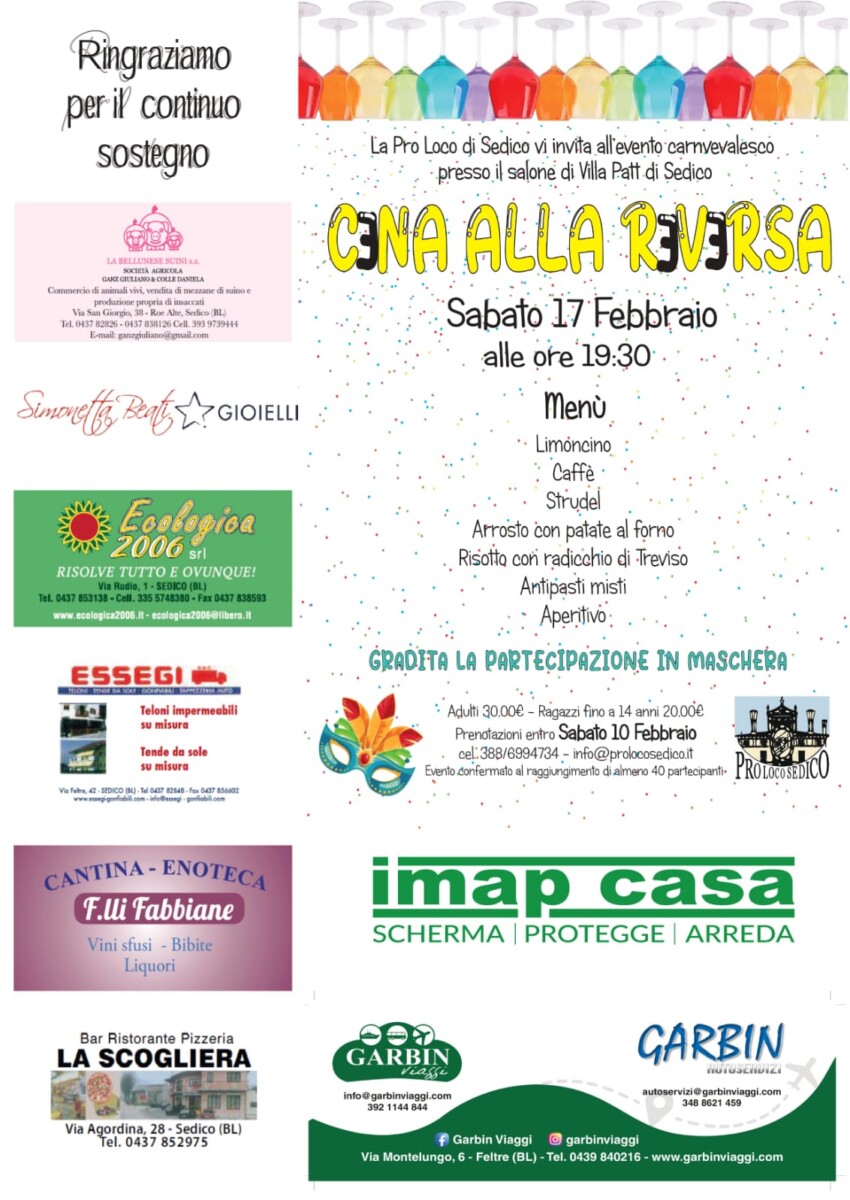 Scopri di più sull'articolo Cena all Reversa